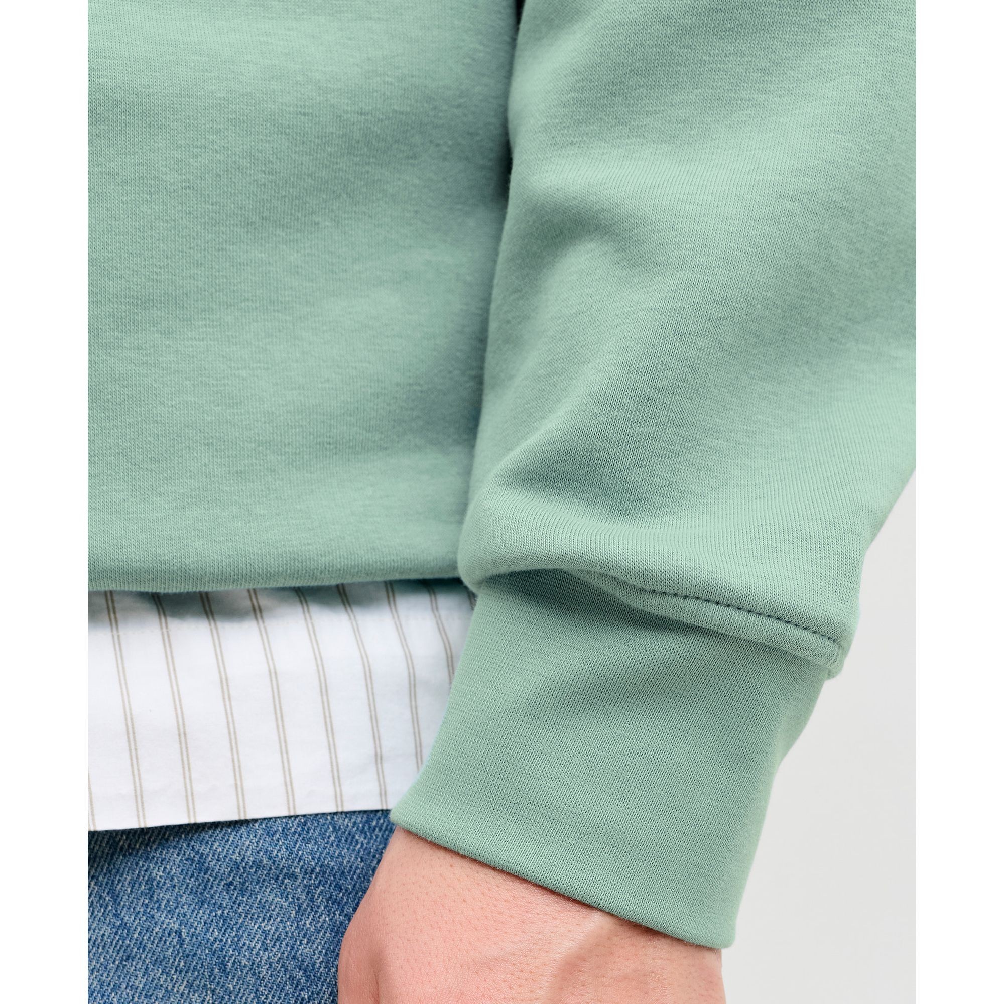 JACK & JONES Megztinis vyrams, Žalia, Soho sweat zip 5