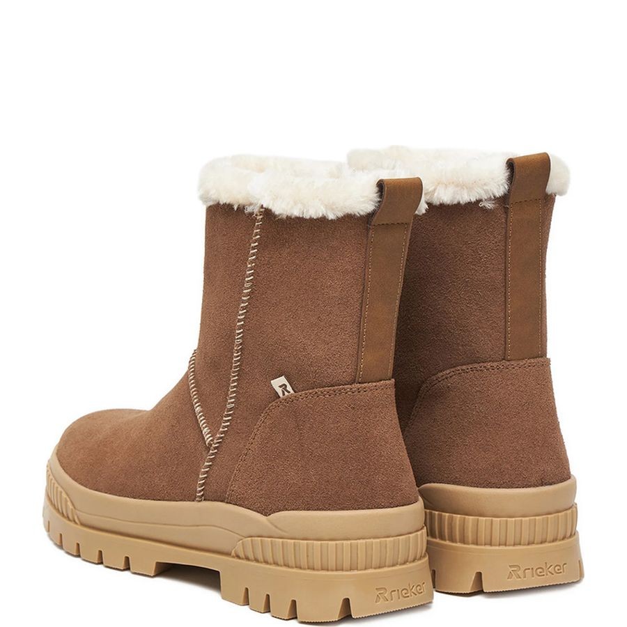 RIEKER Aulinukai moterims, Ruda, Booties 4