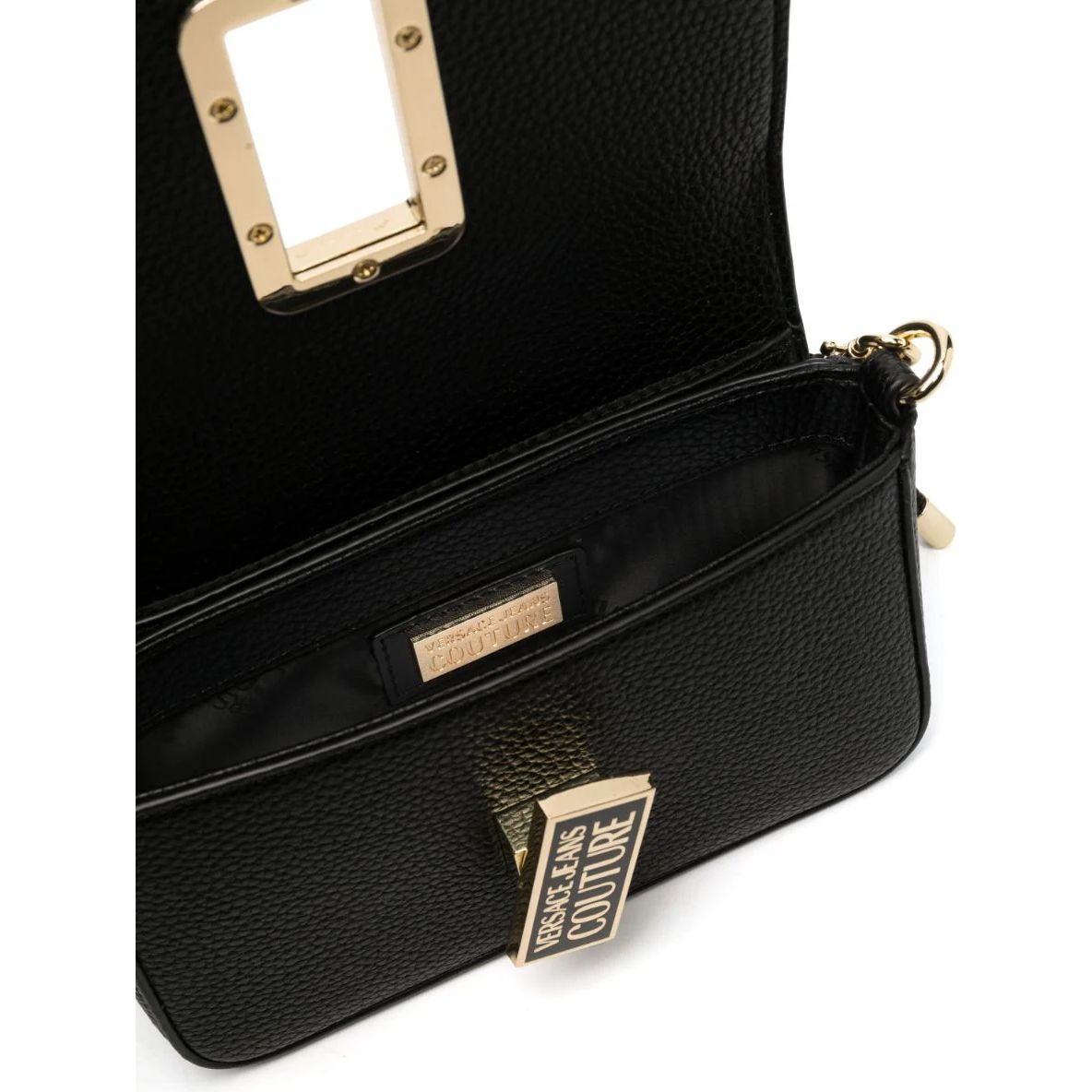 VERSACE JEANS CUTURE Rankinė per petį moterims, Juoda, Logo twist  crossbody 4