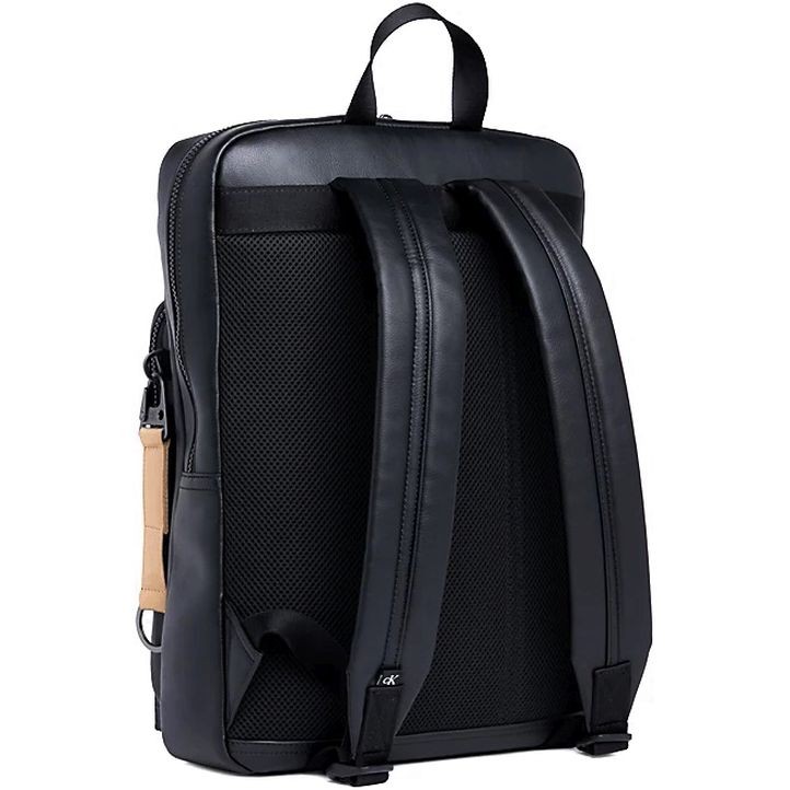 CALVIN KLEIN JEANS Kuprinė vyrams, Juoda, Tagged slim square backpack 2