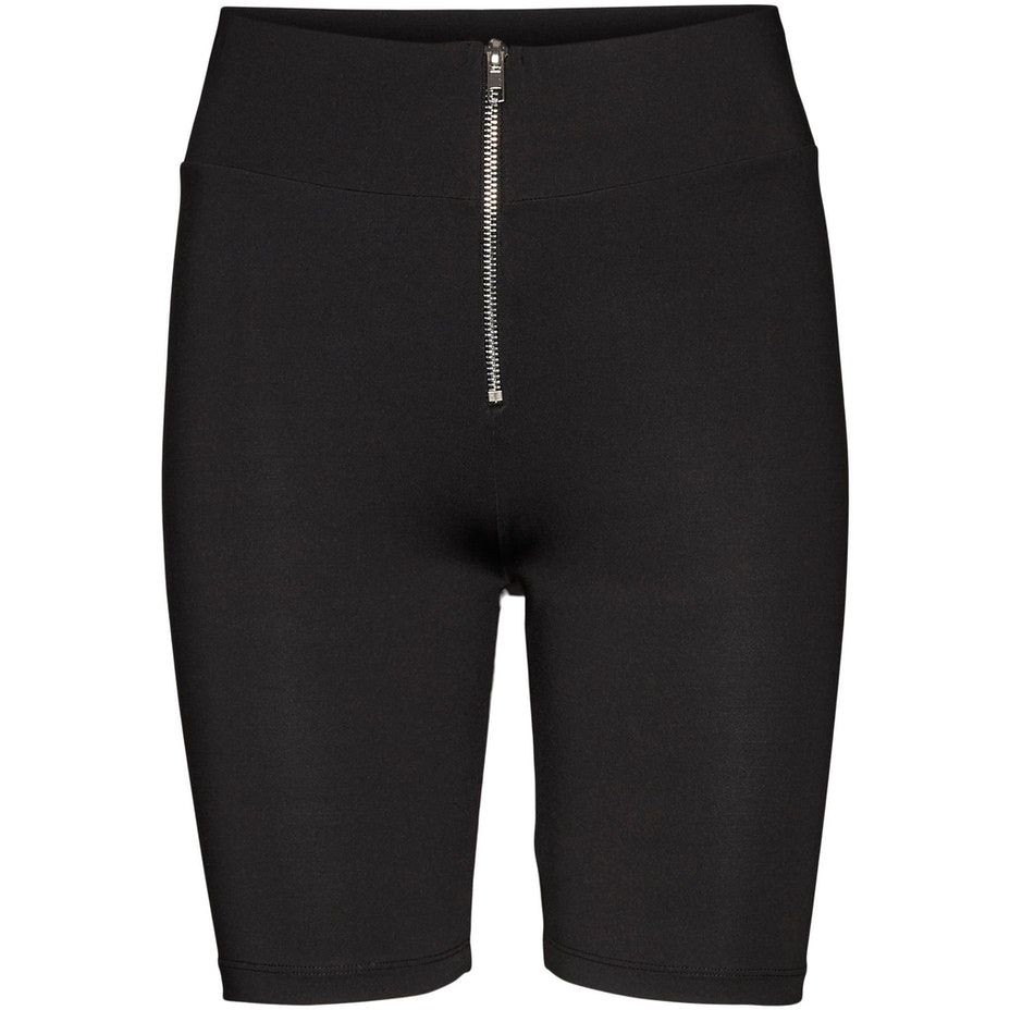 NOISY MAY Šortai moterims, Juoda, NMGAIA HW ZIP BIKER S