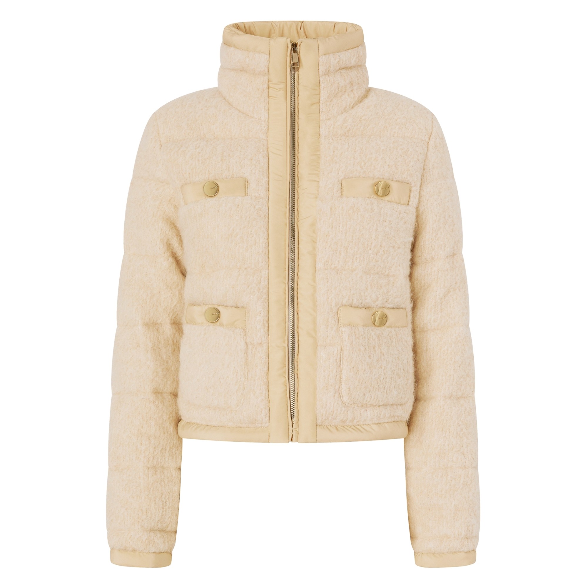 PINKO Striukė moterims, Smėlio, Raquel duvet 1