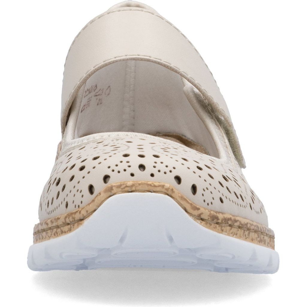 RIEKER Balerinos moterims, Smėlio, Ballerina with strap 6