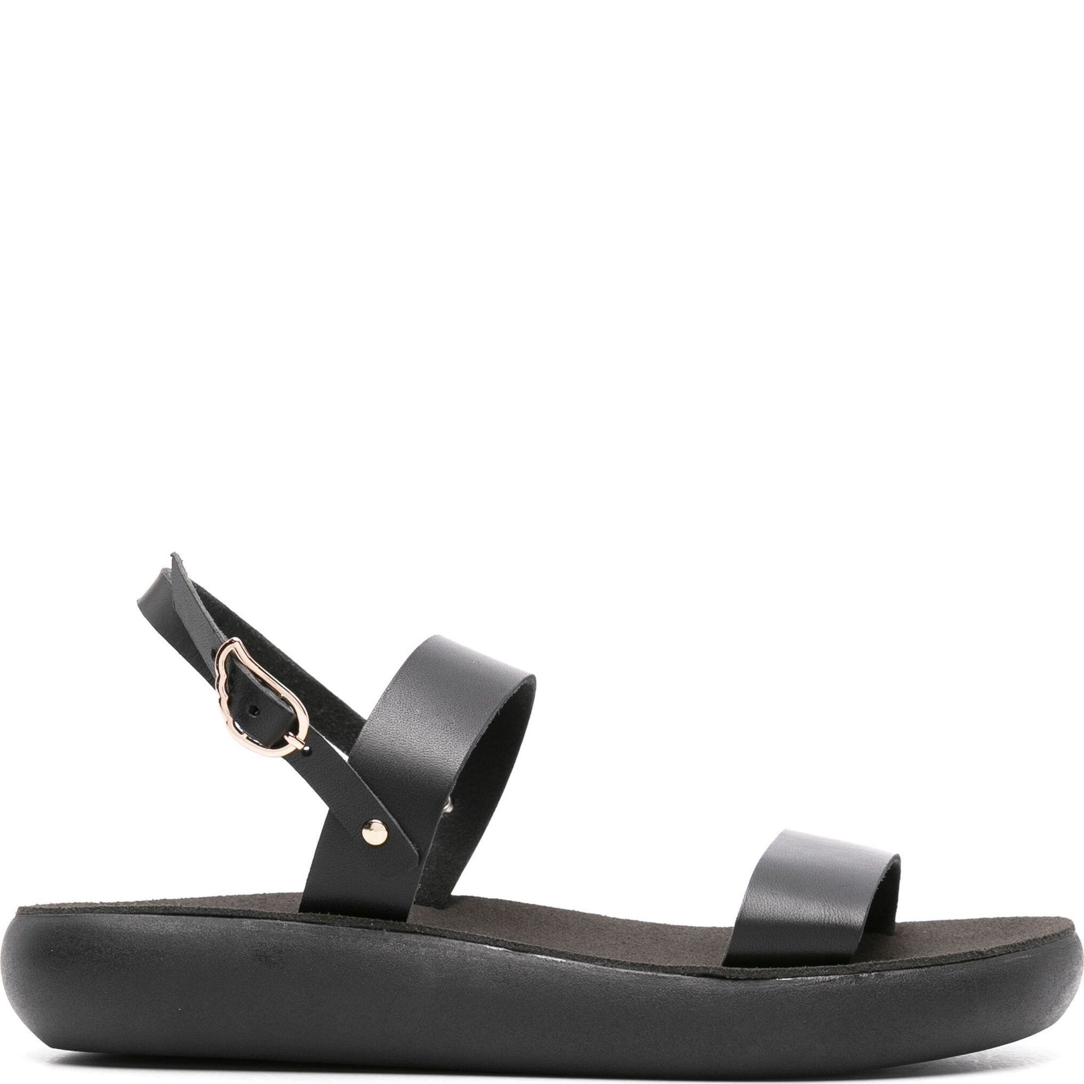 ANCIENT GREEK SANDAL Basutės moterims, Juoda, Clio comfort vachetta sandals 2