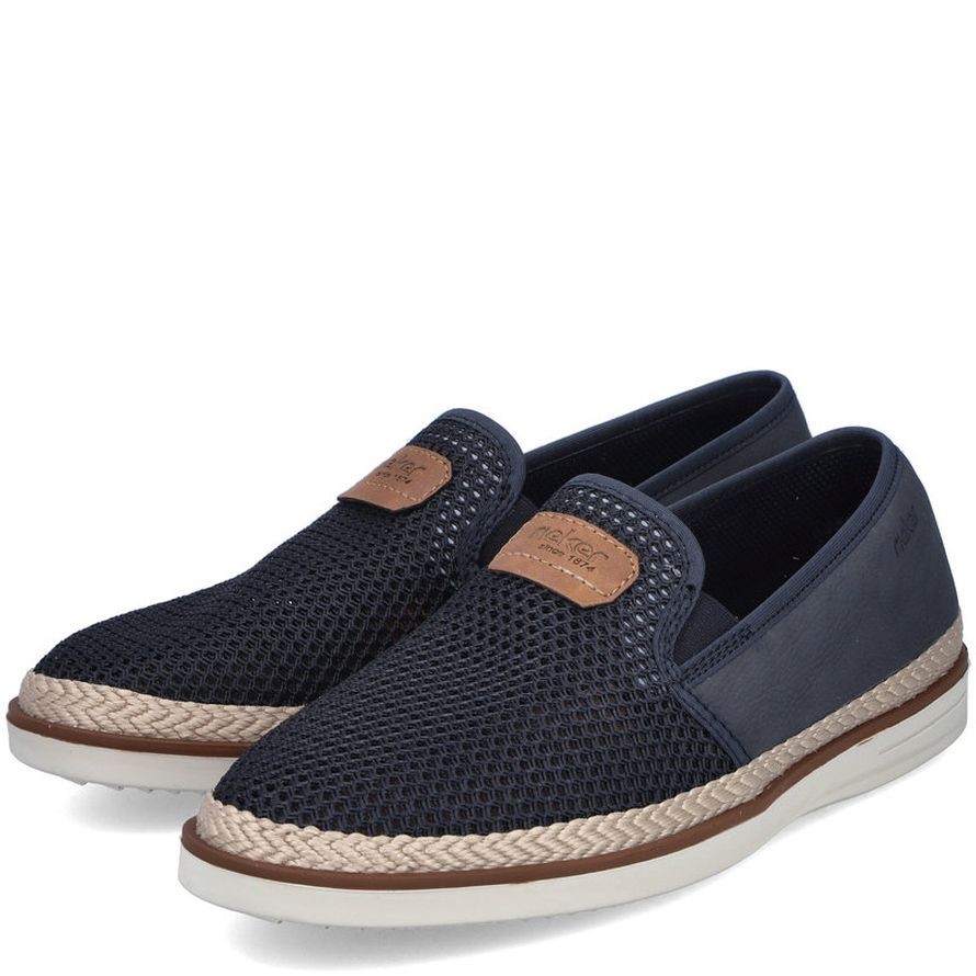 RIEKER Laisvalaikio bateliai vyrams, Mėlyna, LEISURE 15