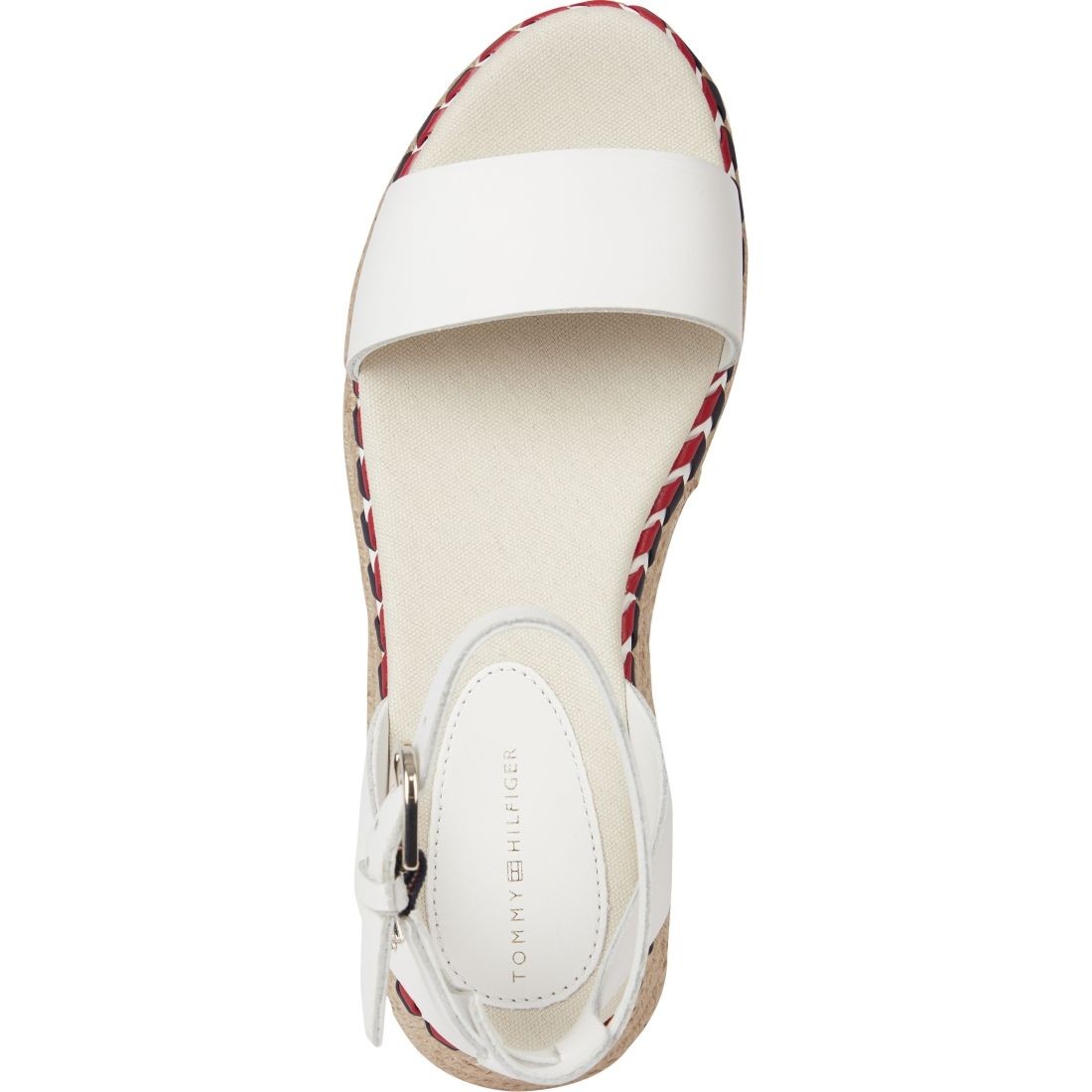 TOMMY HILFIGER Basutės moterims, Balta, Low wedge sandal 5