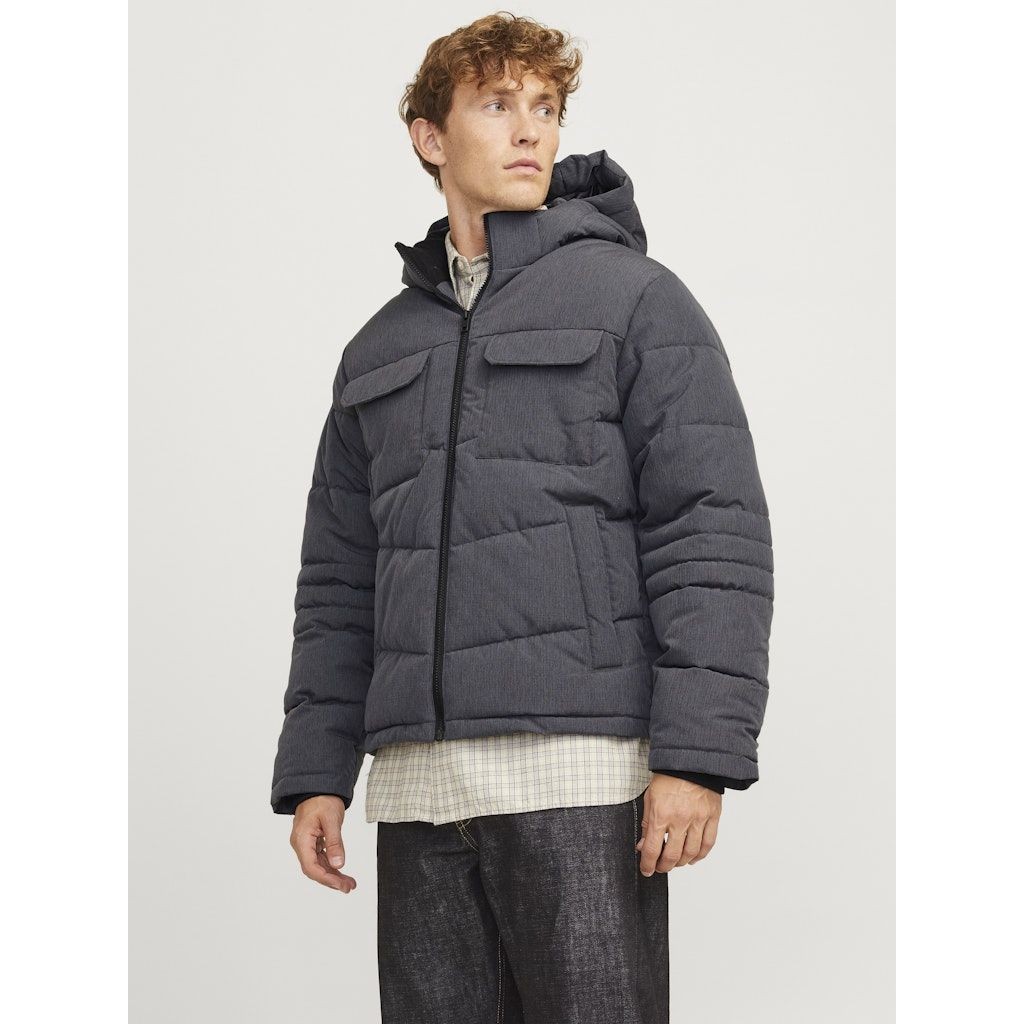 JACK & JONES Pūkinė striukė vyrams, Pilka, Build puffer jacket 2
