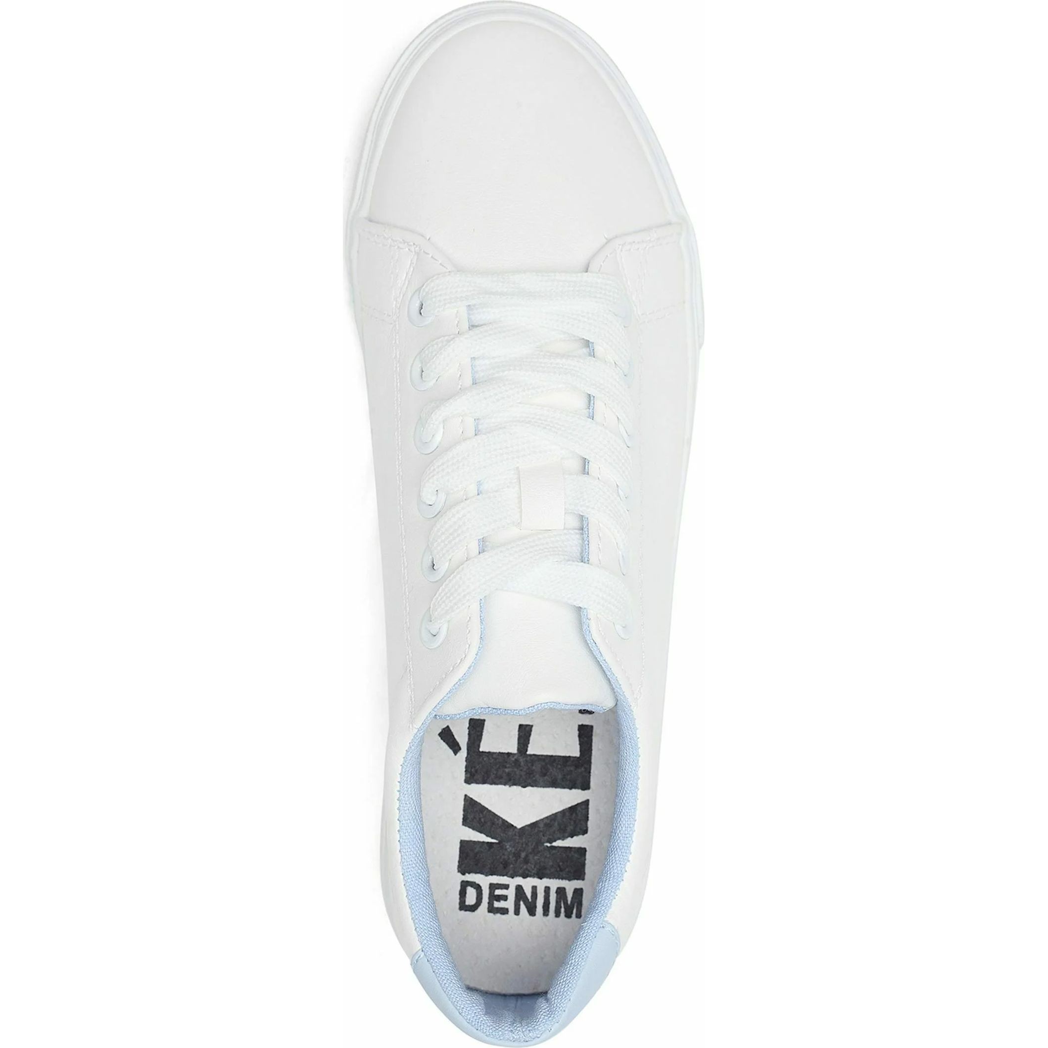 KEDDO DENIM Laisvalaikio bateliai moterims, Balta, Sneakers 3