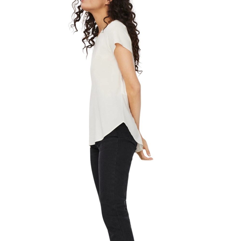 VERO MODA Palaidinės moterims, Balta, Becca plain top 3