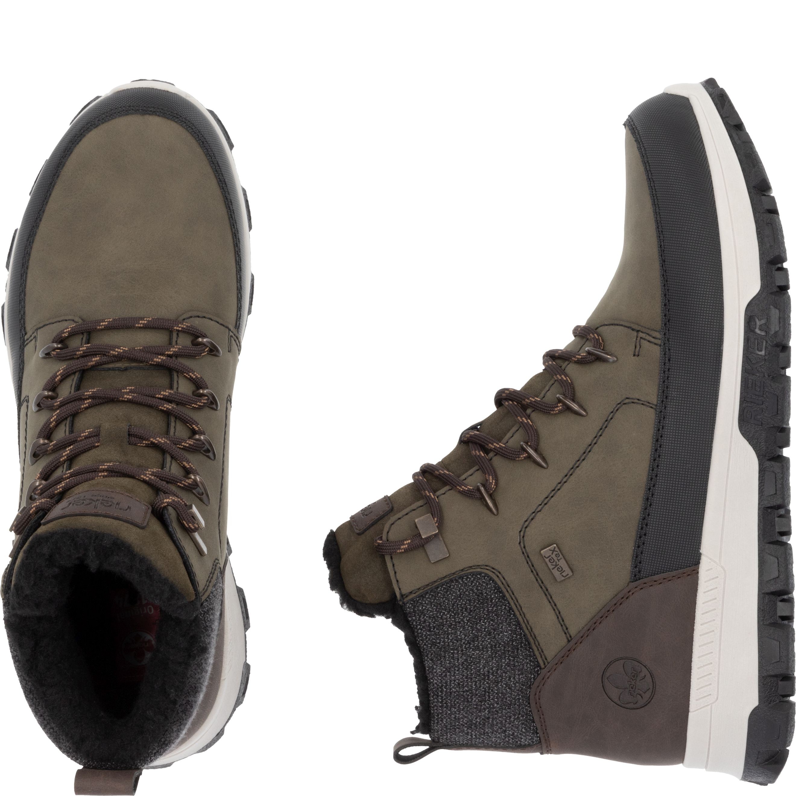 RIEKER Aulinukai vyrams, Žalia, Men's boots 11