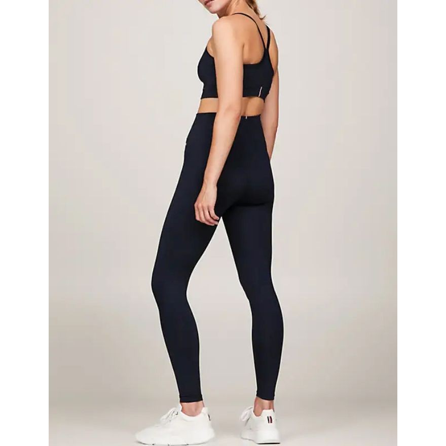 TOMMY HILFIGER Tamprės moterims, Mėlyna, Ess flag rw legging 7/8 3