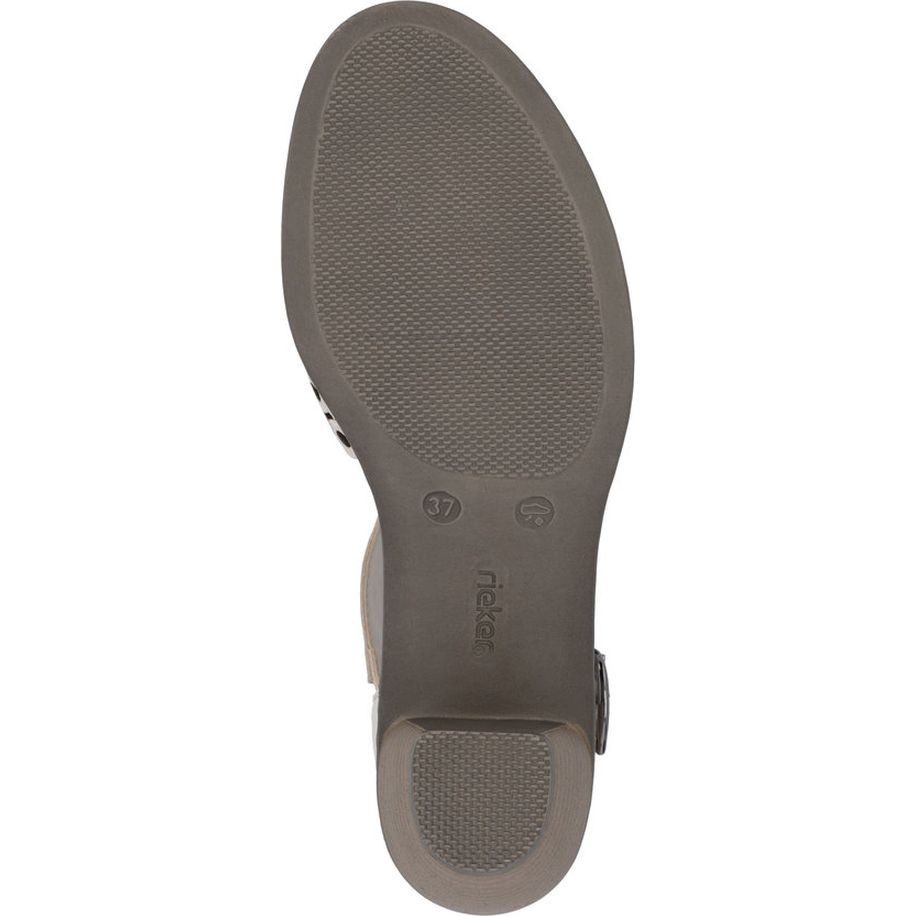RIEKER Basutės moterims, Smėlio, Sandals 9