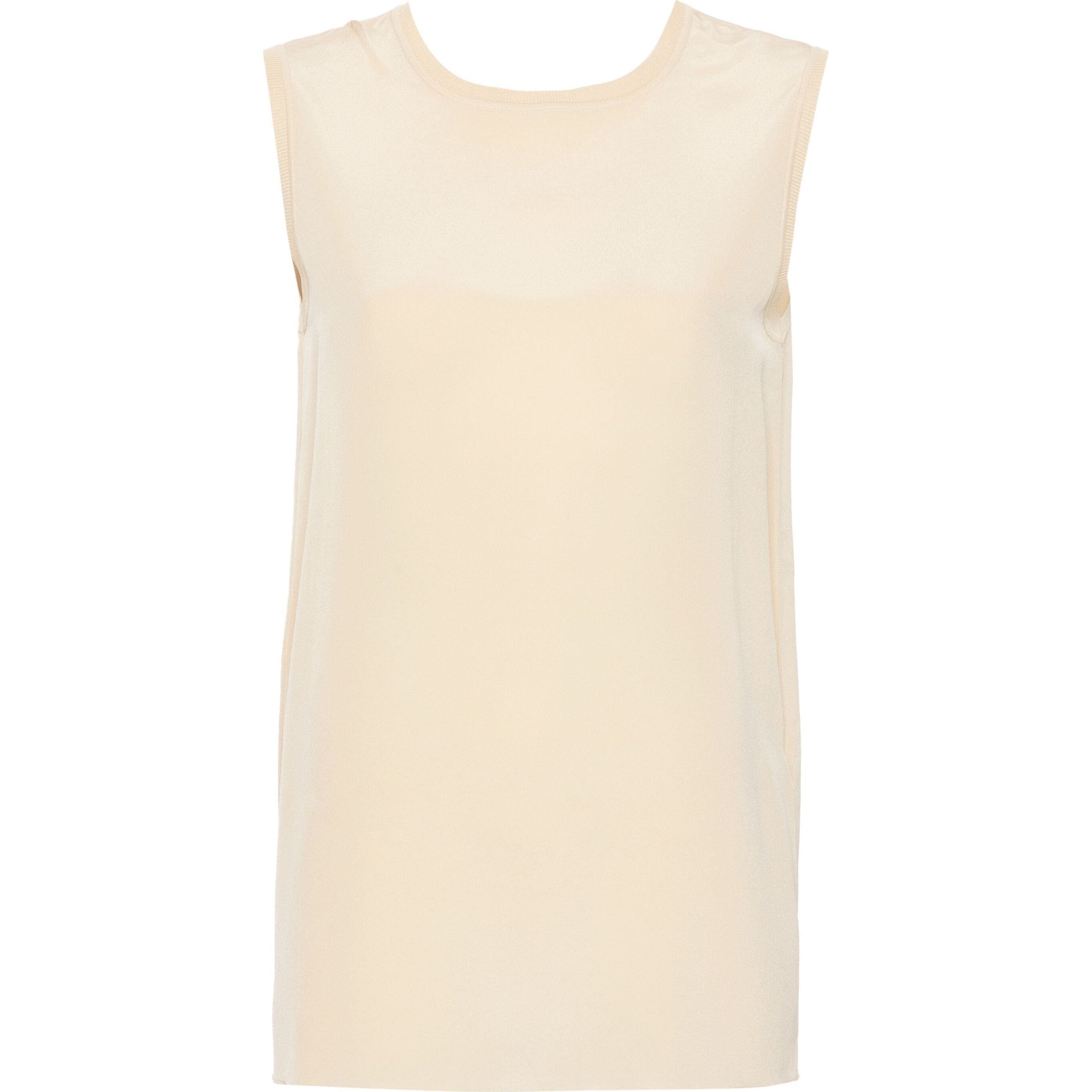 JOSEPH Marškiniai be rankovių moterims, Smėlio, Bley blouse crepe de soie