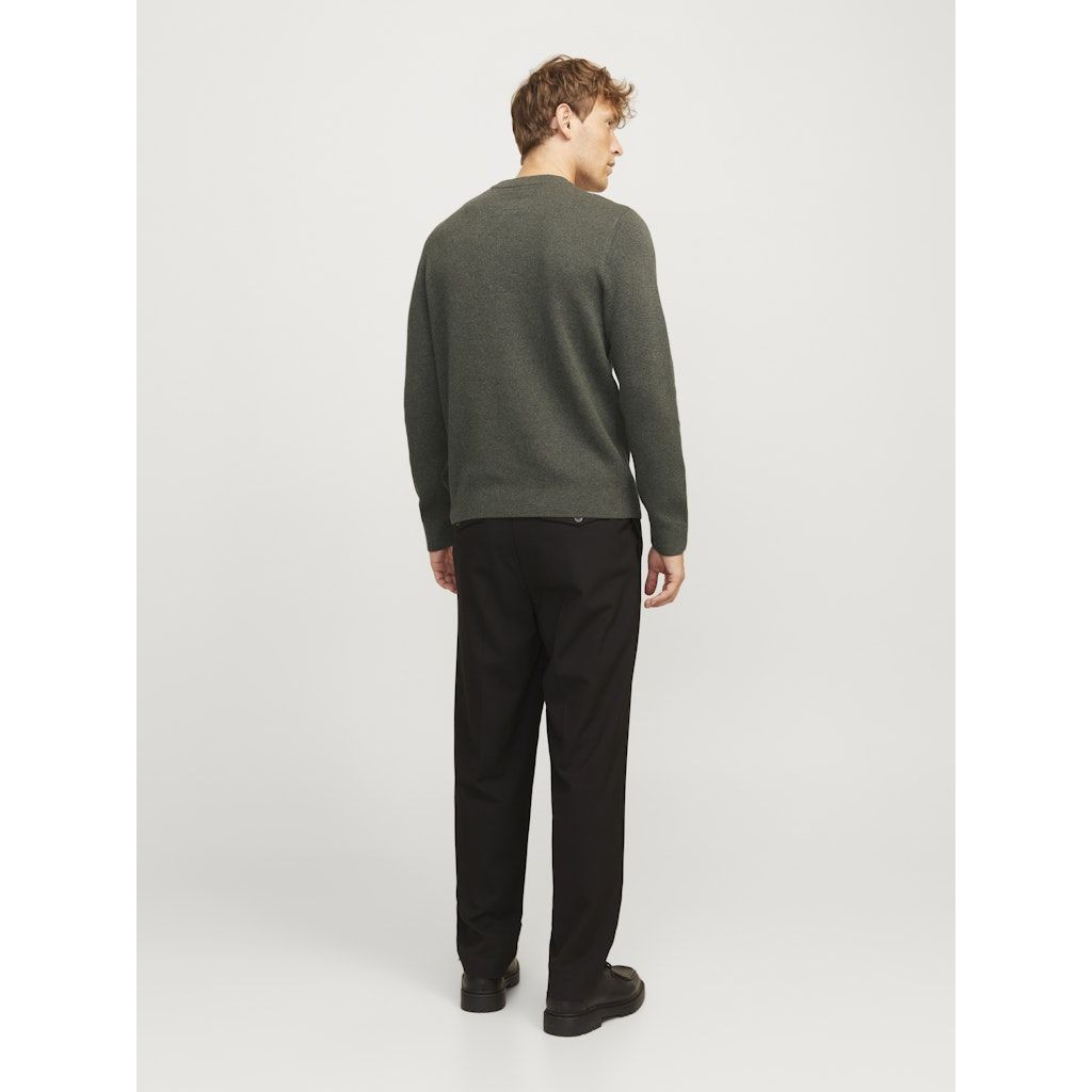 JACK & JONES Megztinis vyrams, Chaki, Milano stitch knit crew neck 4