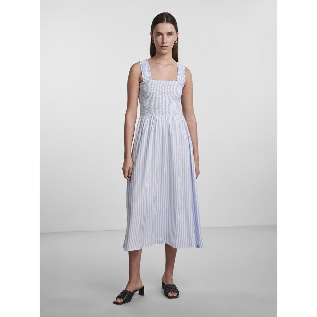 PIECES Midi suknelė moterims, Mėlyna, PCKORAH STRAP MIDI DR 4