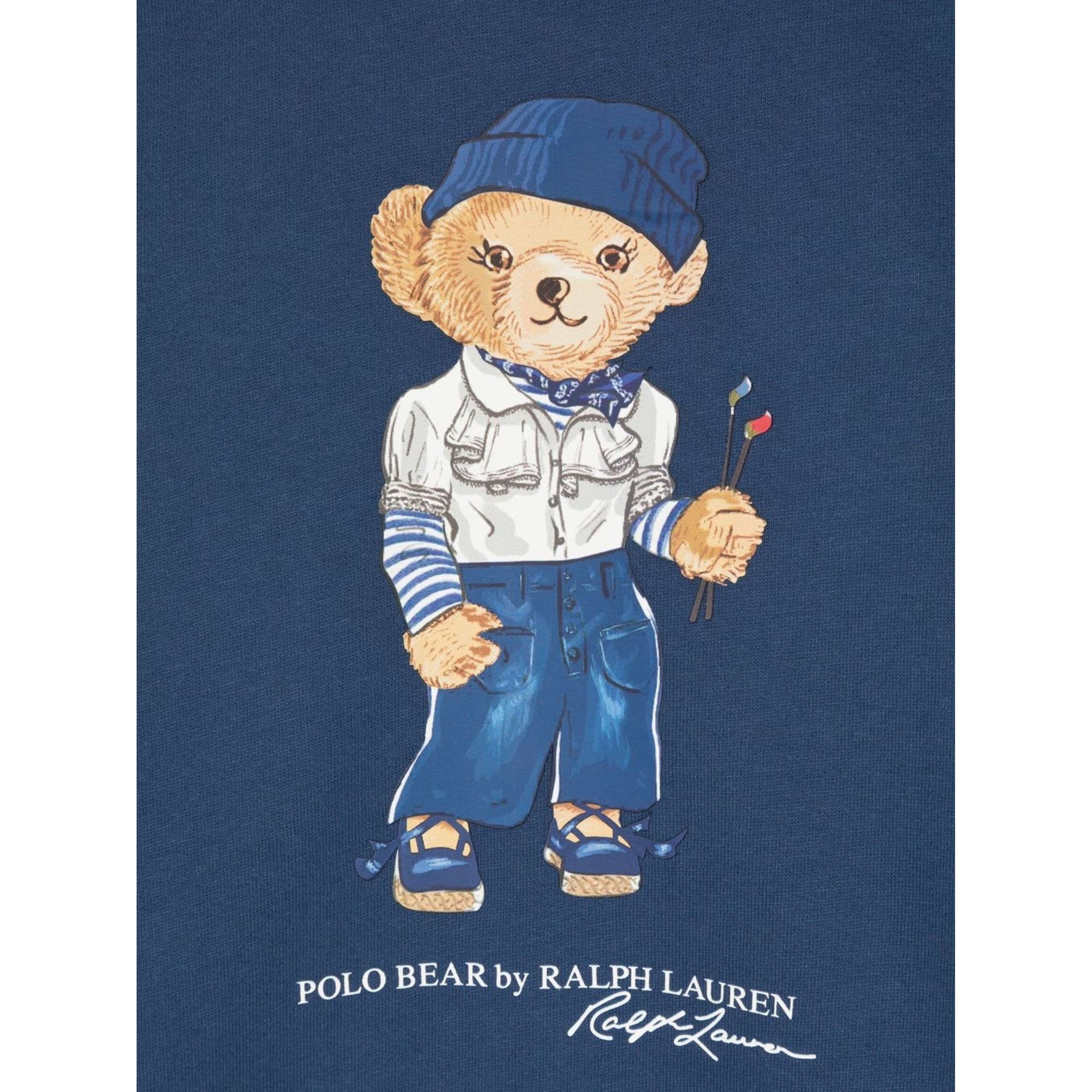 RALPH LAUREN KIDS Midi suknelė mergaitėms, Mėlyna, Bear day dress (7-16) 3