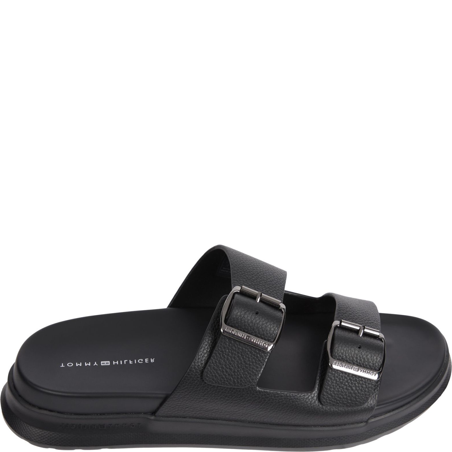 TOMMY HILFIGER Basutės vyrams, Juoda, Density flat sandals 1