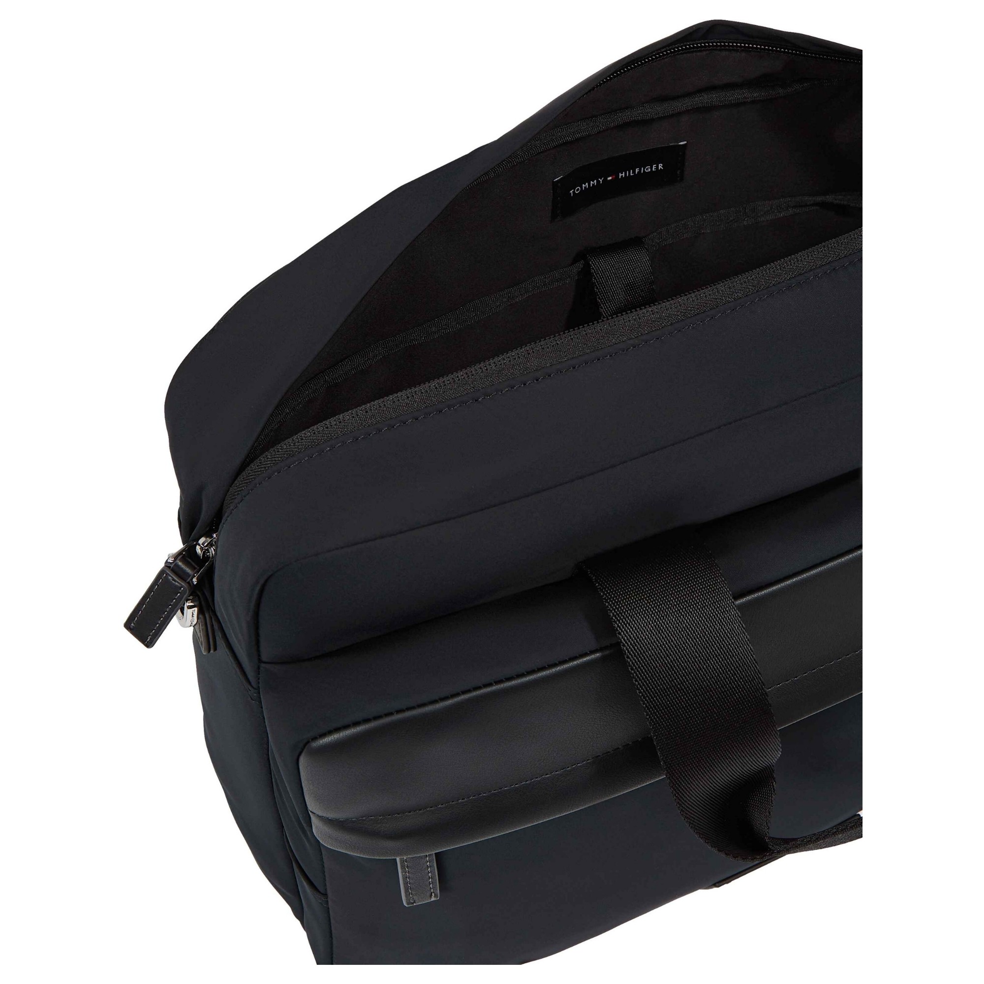 TOMMY HILFIGER Dėklas kompiuteriui vyrams, Juoda, TH nylon workbag 3