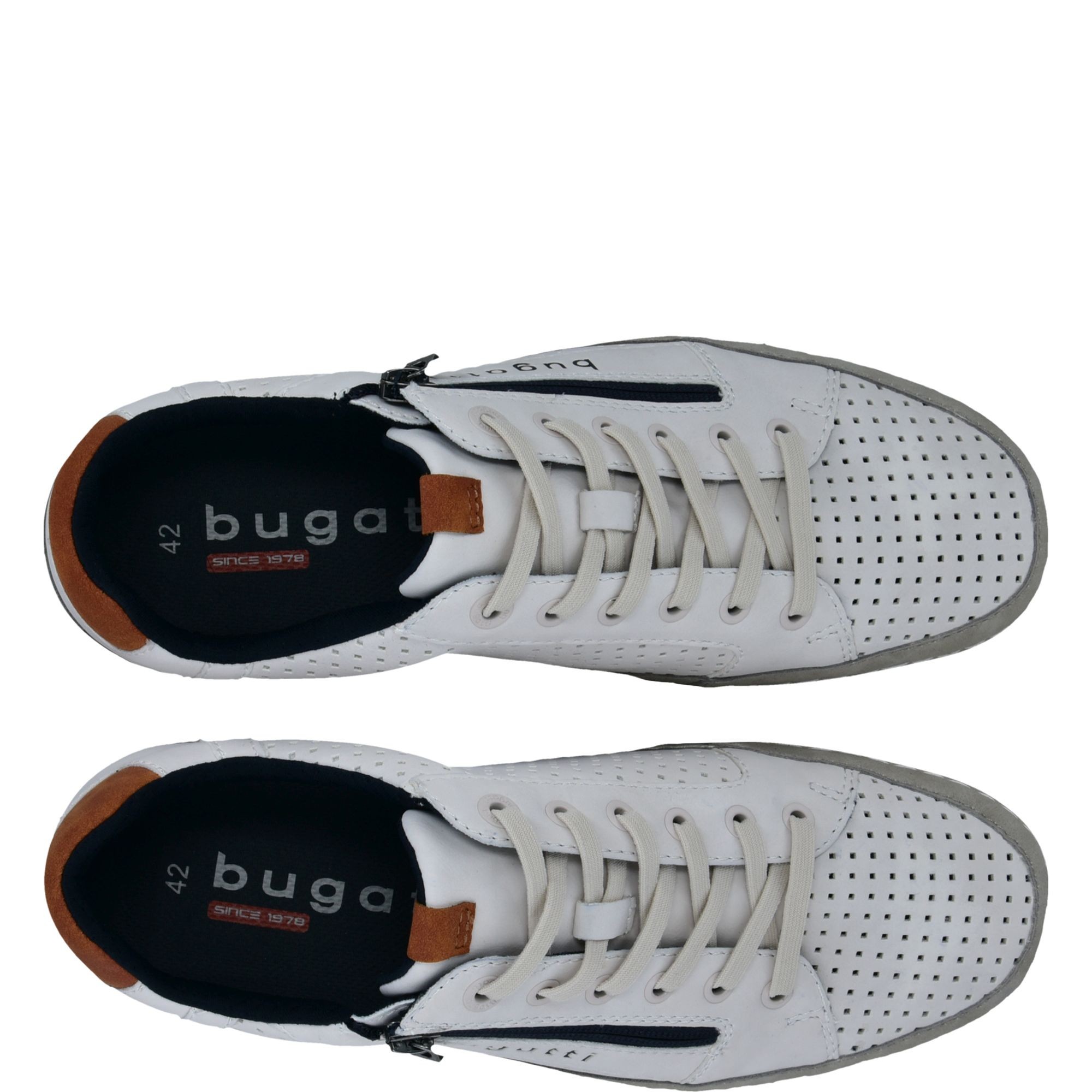 BUGATTI Laisvalaikio bateliai vyrams, Balta, Leisure 6