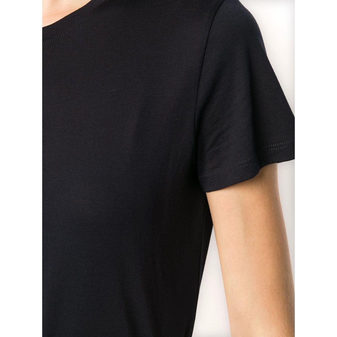 VINCE Marškinėliai trump. rankovėmis moterims, Mėlyna, Essential crew neck t-shirt 3