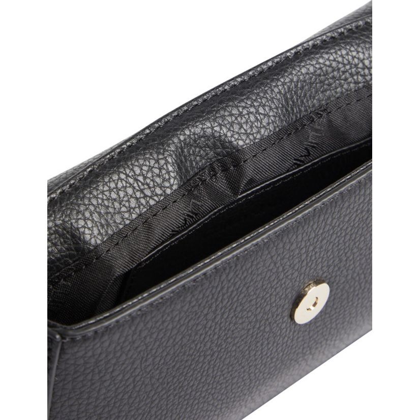 CALVIN KLEIN Rankinė per petį moterims, Juoda, RE-LOCROSSBODY W/FLAP PBL 3