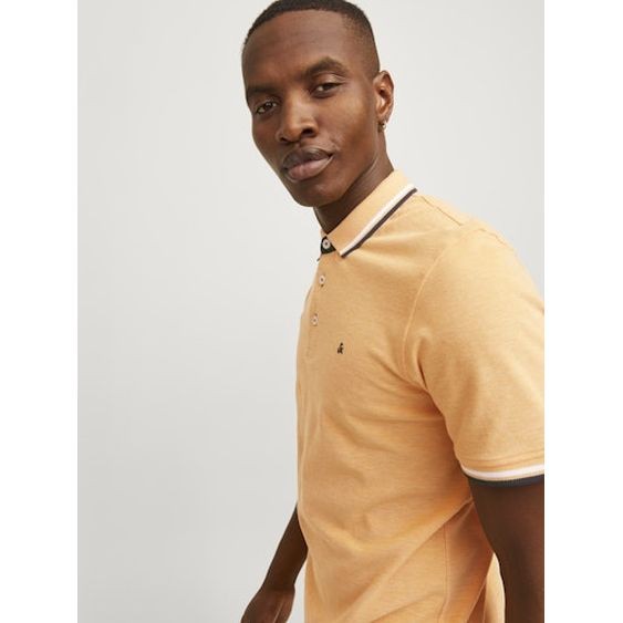 JACK & JONES Polo marškiniai ilgos rank. vyrams, Balta, Jjepaulos polo long 4