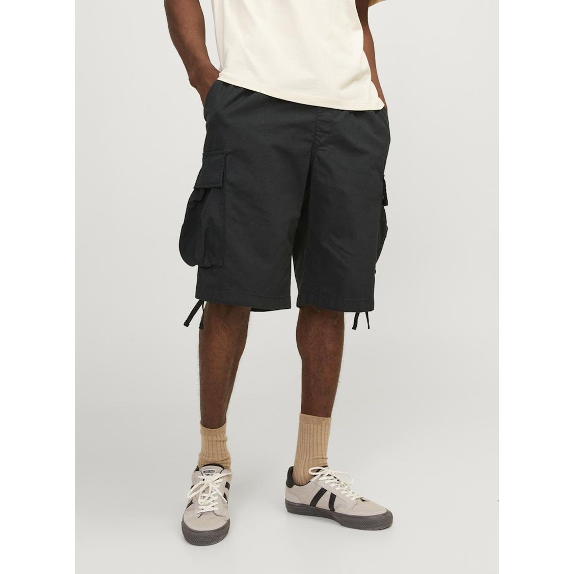 JACK & JONES Šortai vyrams, Juoda, Jpstparachute shorts 3