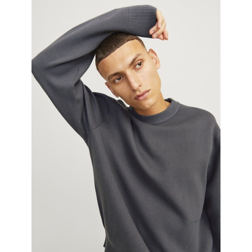 JACK & JONES Megztinis vyrams, Pilka, Vester bro knit crew neck 4