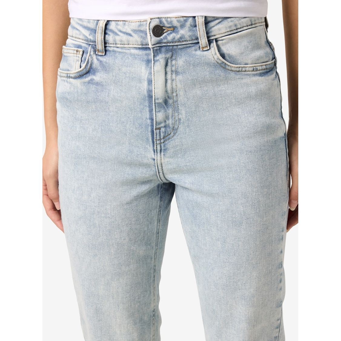 NOISY MAY Aptempti džinsai moterims, Mėlyna, Nmmoni skinny 7