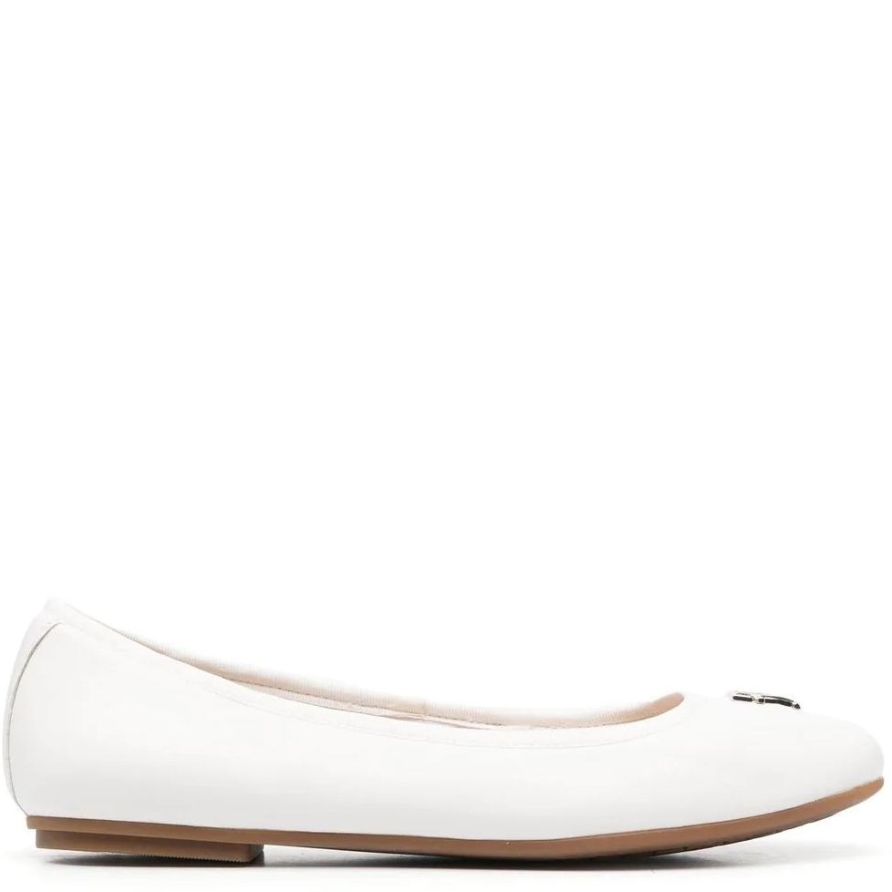 TOMMY HILFIGER Balerinos moterims, Balta, Round ballerina 1