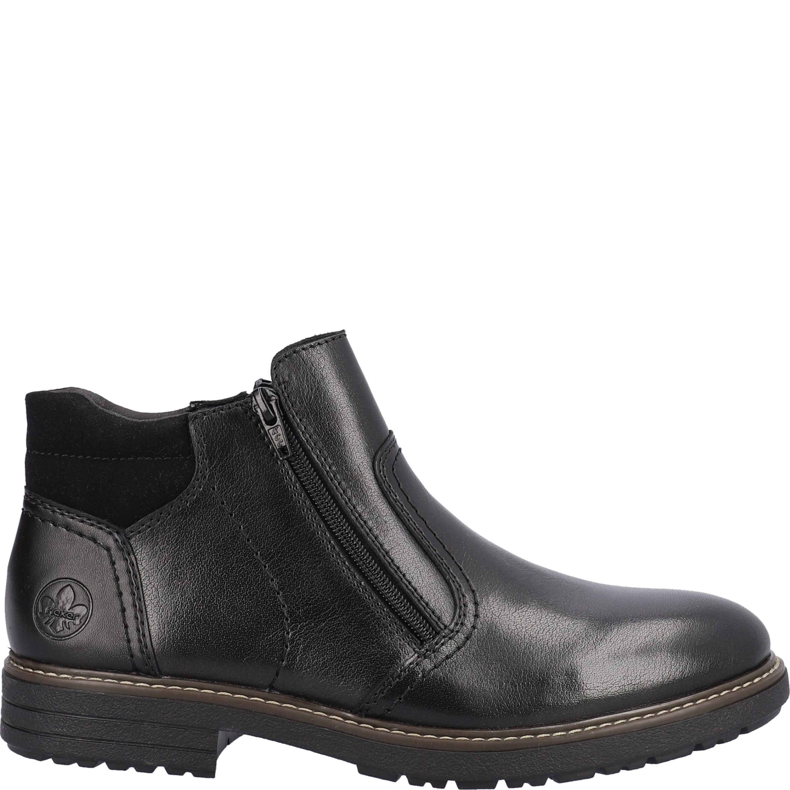 RIEKER Aulinukai vyrams, Juoda, BOOTIES 3