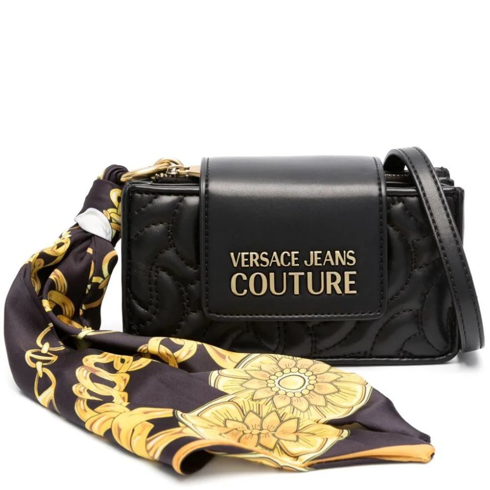 VERSACE JEANS CUTURE Rankinė per petį moterims, Juoda, Thelma soft  crossbody 1
