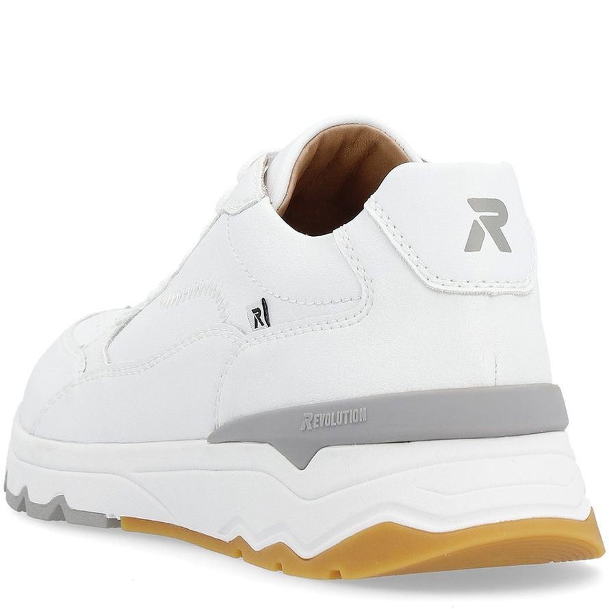 RIEKER Laisvalaikio bateliai vyrams, Balta, LEISURE 5