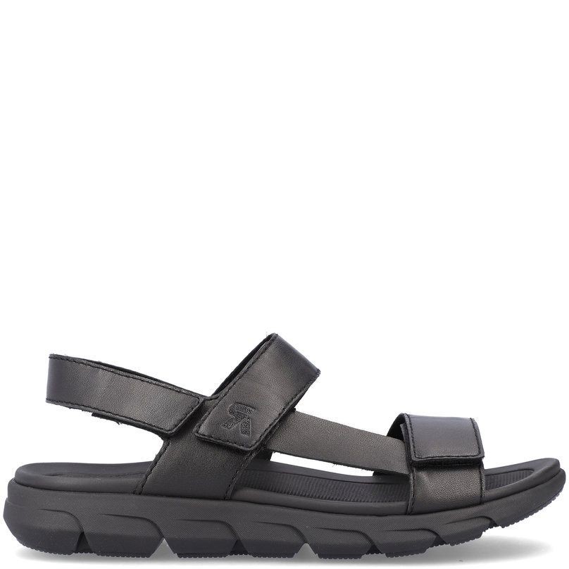 RIEKER Basutės vyrams, Juoda, SANDALS 2
