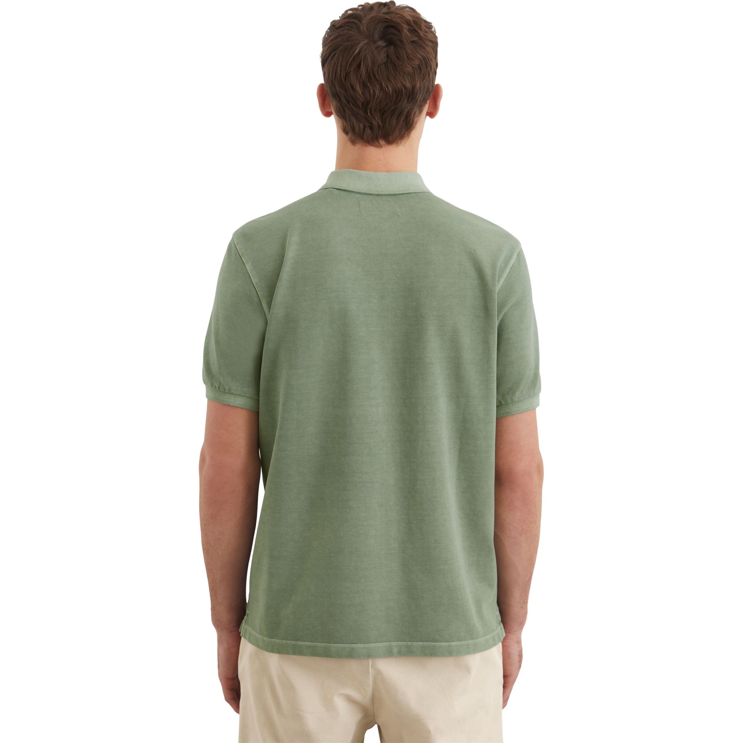 MARC O'POLO Polo marškiniai trumpos rank. vyrams, Žalia, Polo short M22226653000 3