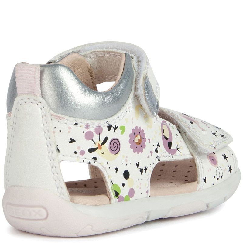 GEOX Basutės mergaitėms, Balta, SANDALS TAPUZ 4