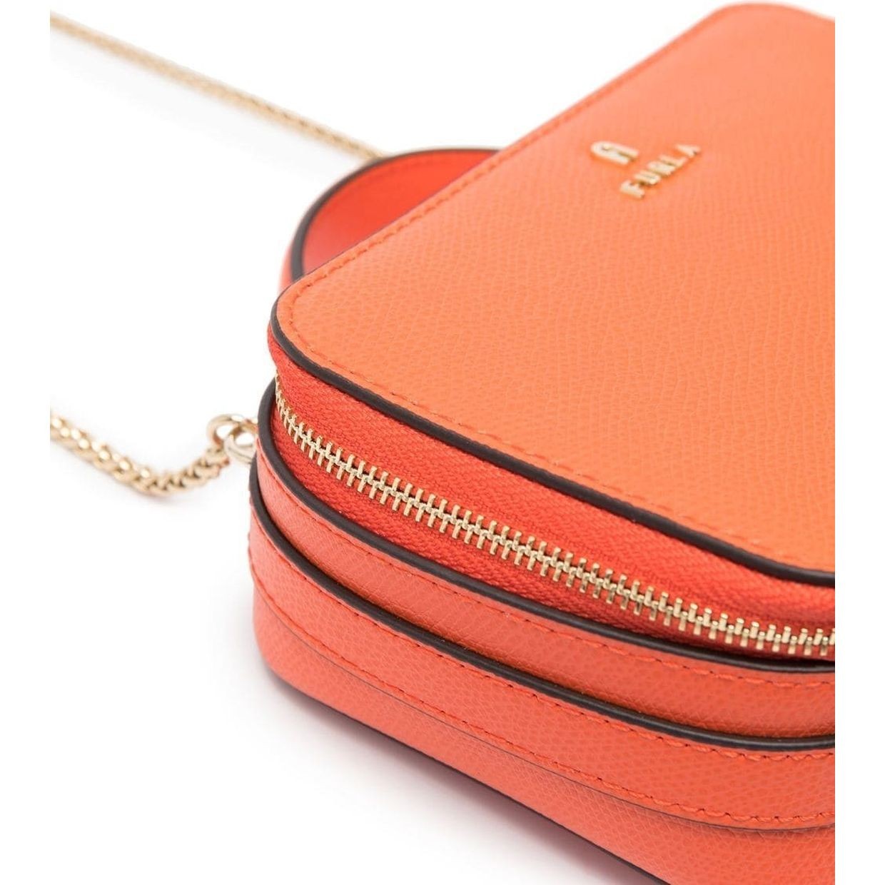 FURLA Rankinė per petį moterims, Oranžinė, Furla camelia mini crossbody 3