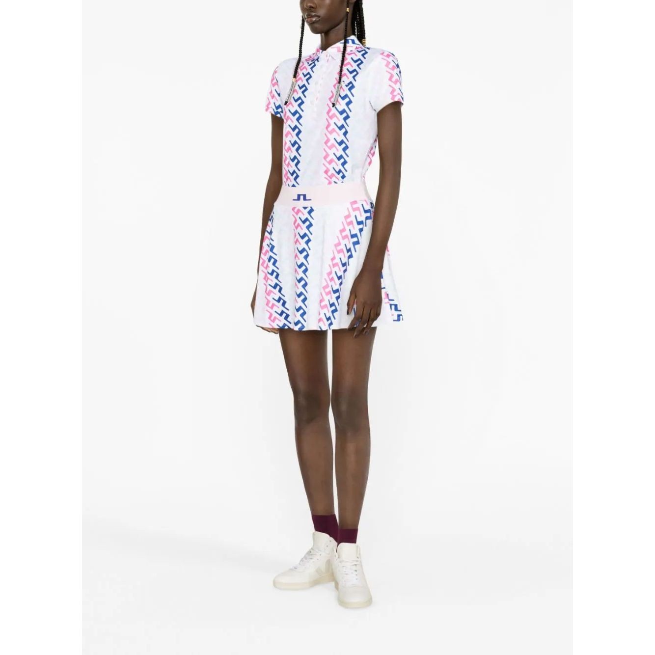 J.LINDEBERG Midi sijonas moterims, Smėlio, Joline print skirt 4