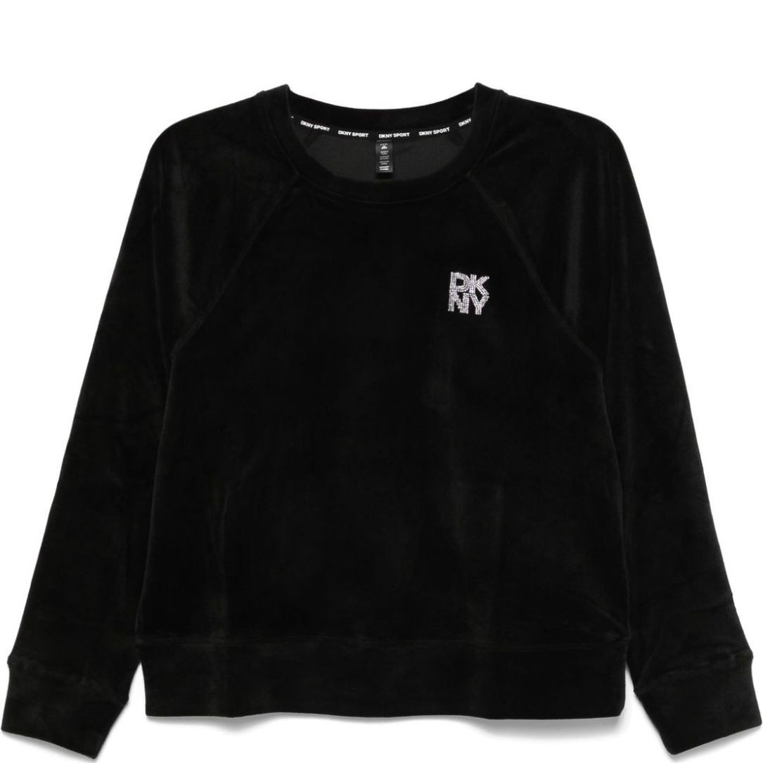 DKNY Palaidinės moterims, Juoda, Rhstn lg crew nk po 1