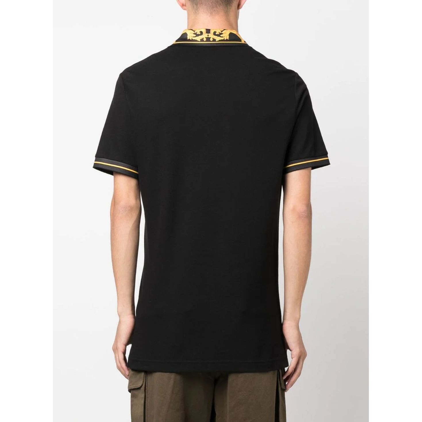 VERSACE JEANS CUTURE Polo marškiniai trumpos rank. vyrams, Juoda, Polo t-shirt 4