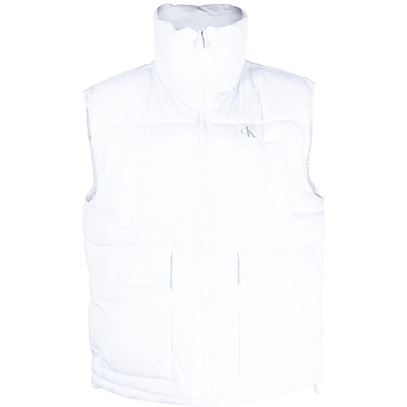 CALVIN KLEIN JEANS Pūkinė liemenė moterims, Balta, Reversible vest 1