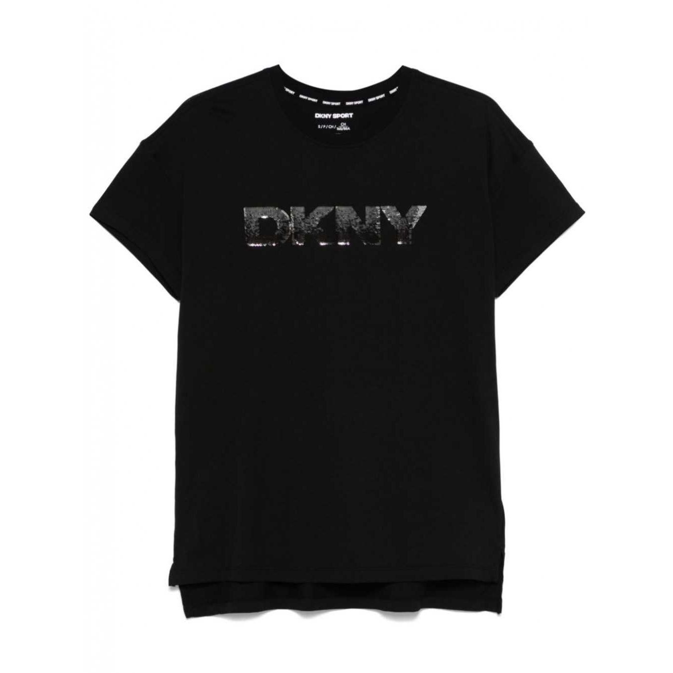 DKNY Marškinėliai trump. rankovėmis moterims, Marga, Omb seq lg legg tee 1