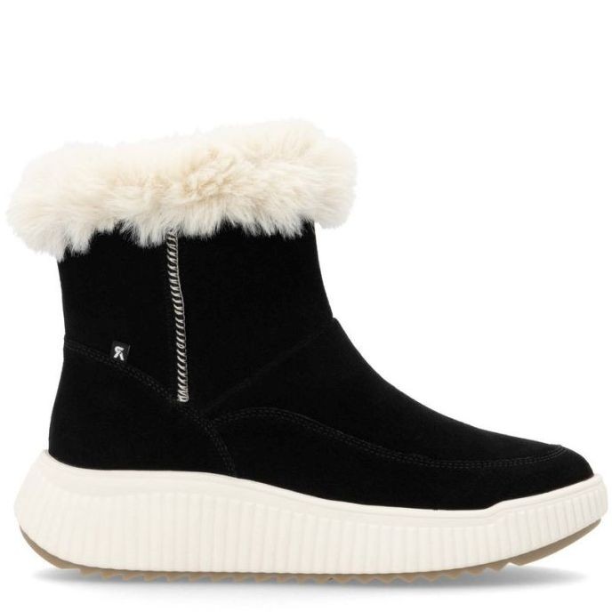 RIEKER EVOLUTION Aulinukai moterims, Juoda, Ladies mid height boots 2