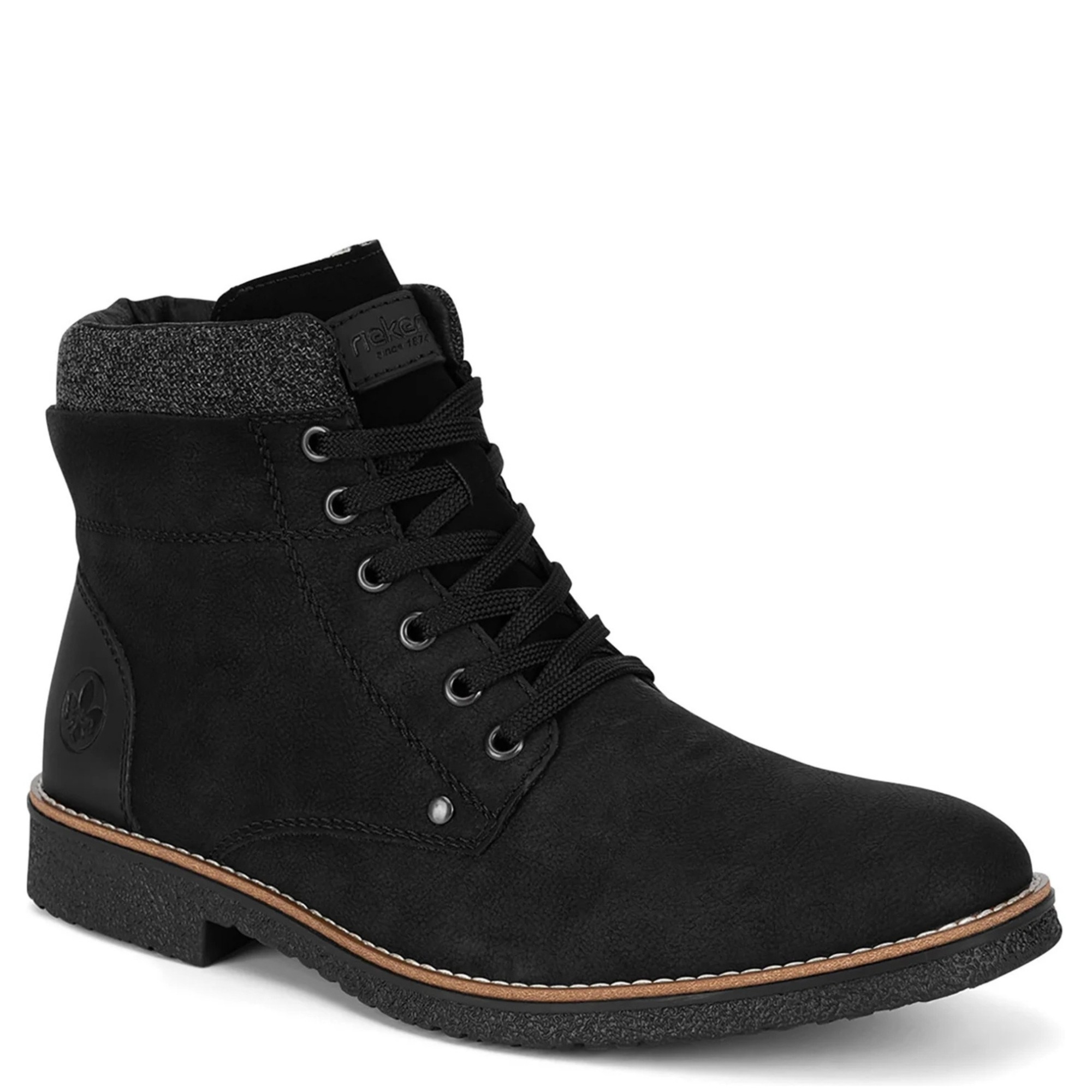 RIEKER Aulinukai vyrams, Juoda 1