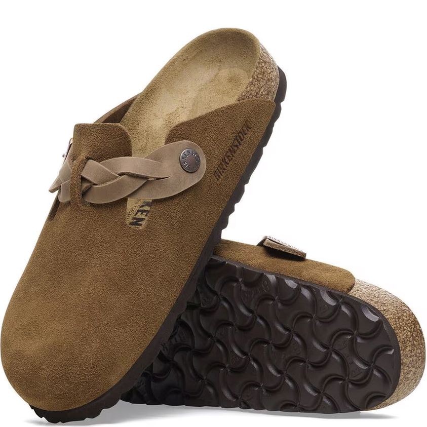 BIRKENSTOCK Šlepetės moterims, Ruda, Boston slippers 3