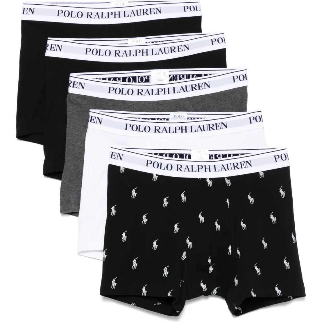 POLO RALPH LAUREN Ilginti apatiniai vyrams, Marga, Clssic trunk-5 pack-trunk 1