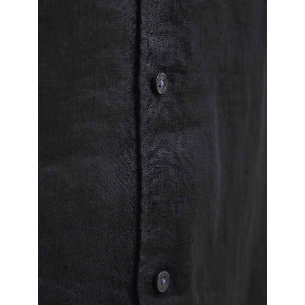JACK & JONES Marškiniai ilgomis rankovėmis vyrams, Juoda, Lawrence linen shirt 7