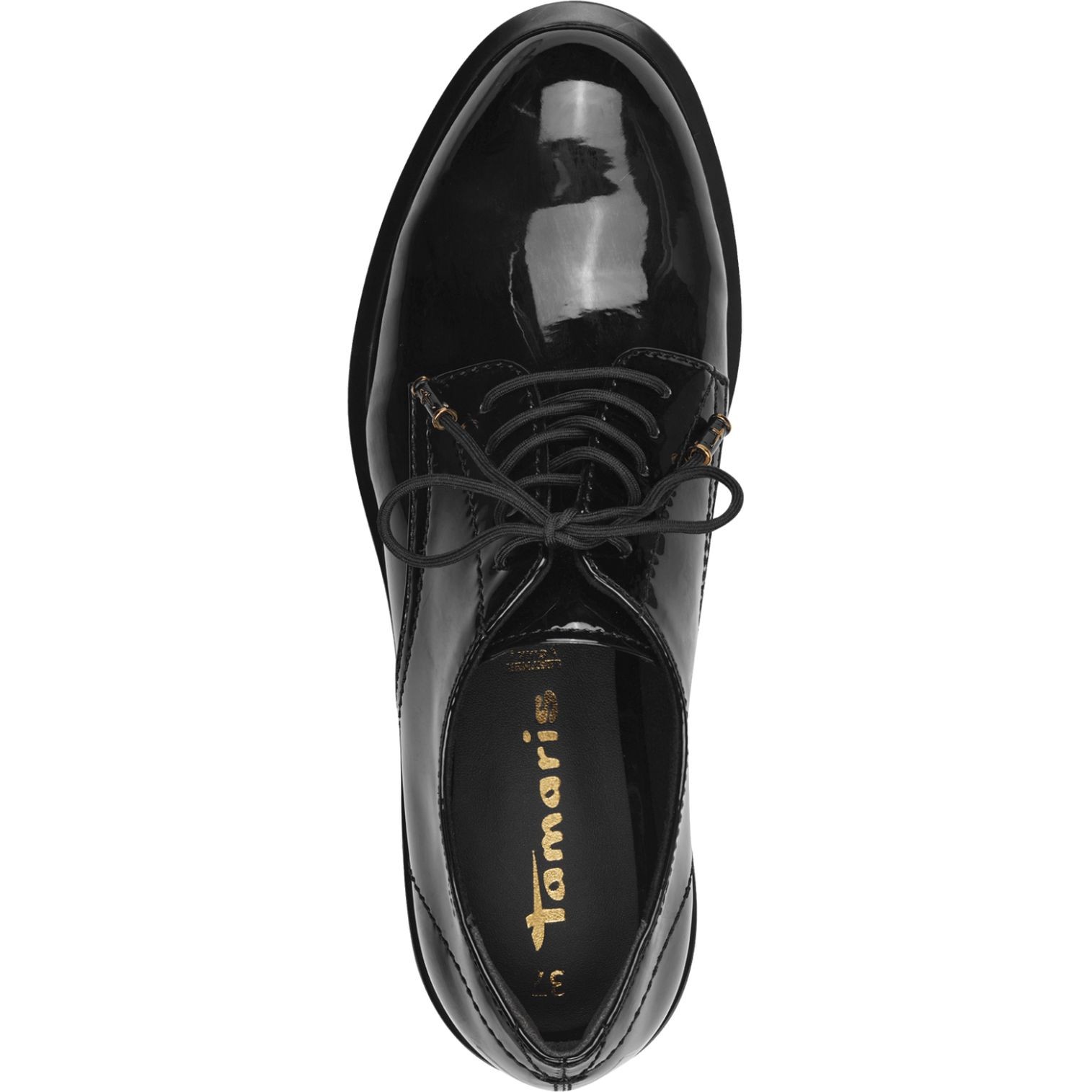 TAMARIS Klasikiniai batai moterims, Juoda, Lace-up 4