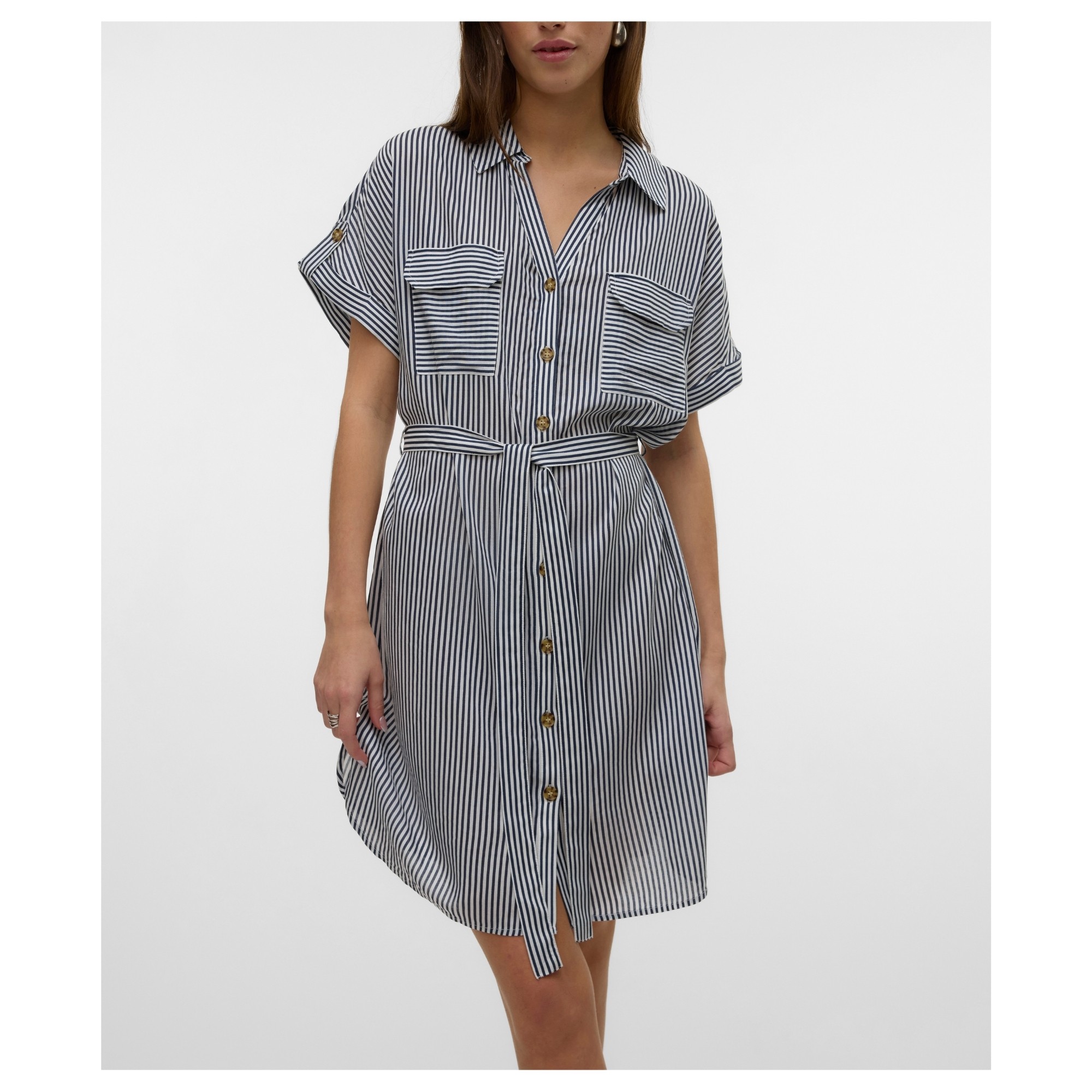 VERO MODA Midi suknelė moterims, Marga, Bumpy shirt dress 2