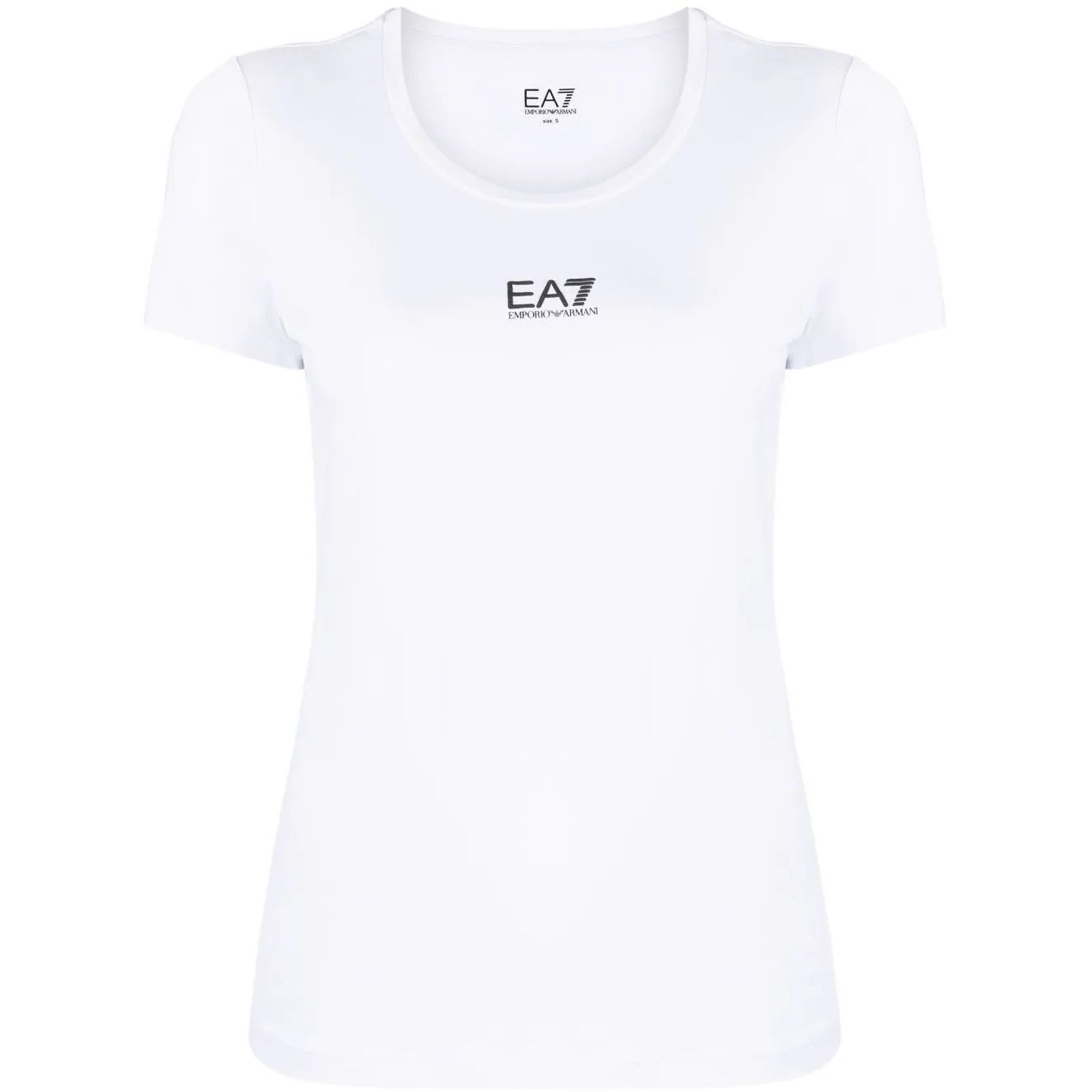 EA7 Marškinėliai trump. rankovėmis moterims, Balta, T-shirt 1